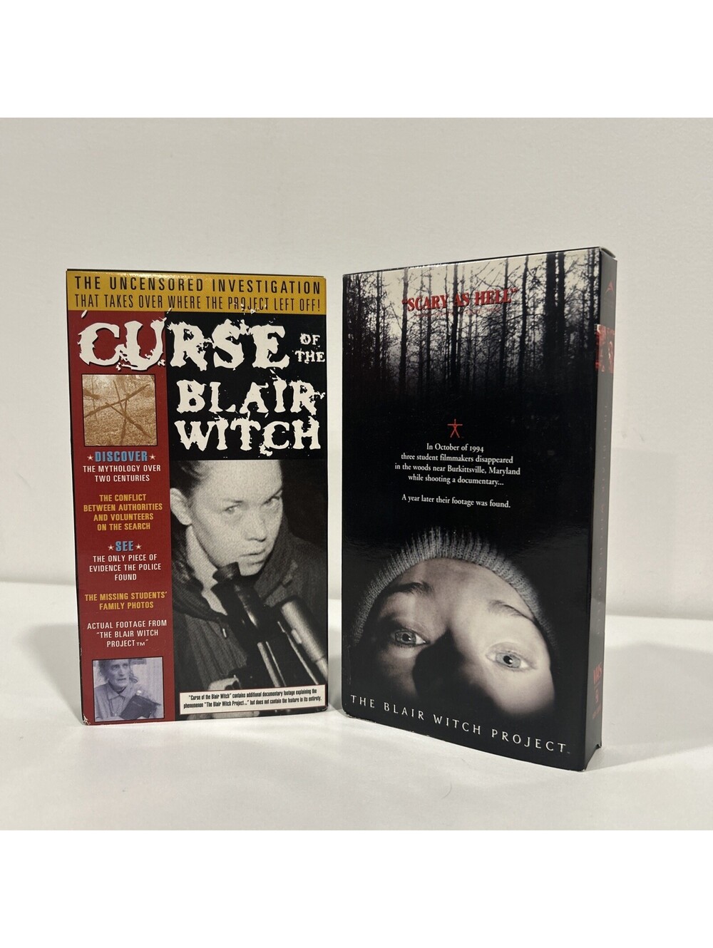 The Blair Witch Project VHS Lot of 2 The Curse of the Blair Witch 1999